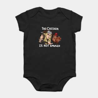 The Chicken is Not Amused Baby Bodysuit